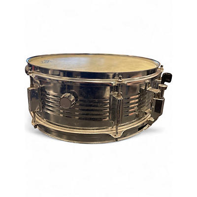 Used Percussion Plus 14in STEEL SNARE Silver Drum