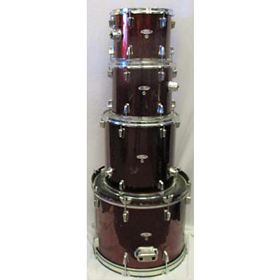 Used Percussion Plus 4 piece Standard Wine Red Drum Kit