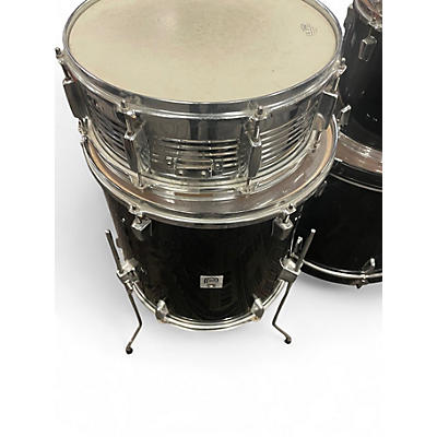 Used Percussion Plus 5 Piece 5 Piece Black Drum Kit