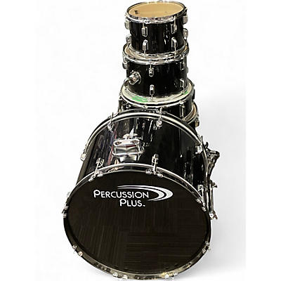 Used Percussion Plus 5 Piece 5-Piece Drum Set Black Drum Kit