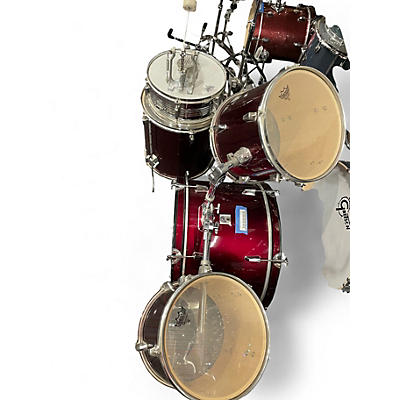 Used Percussion Plus 5 Piece 5 piece red Drum Kit