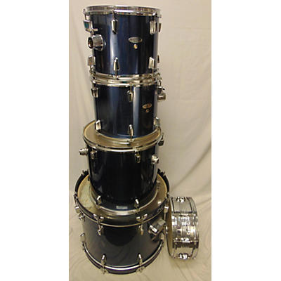 Used Percussion Plus 5 piece 5 Piece Blue Drum Kit