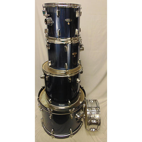 Used Percussion Plus 5 piece 5 Piece Blue Drum Kit Blue