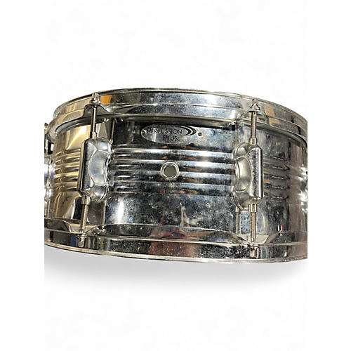 Used Percussion Plus 5.5X14 Steel Shell Snare Chrome Drum Chrome 10