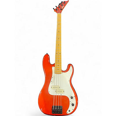 Used Phantom DPBBCARM Trans Crimson Red Electric Bass Guitar
