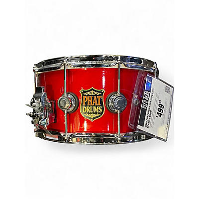 Used Phat Drums 14in MAPLE RED SPARKLE Drum