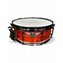 Used Phoenix Drum Co 5.5X14 Steel Snare Orange Drum Orange 10