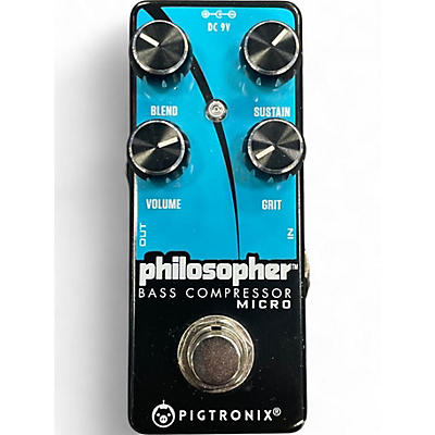 Used Pigtronix Philosopher Bass Compressor Bass Effect Pedal