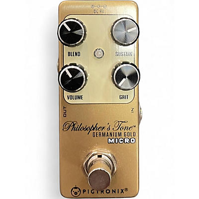 Used Pigtronix Philosophers Tone Germanium Gold Effect Pedal