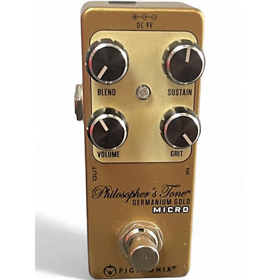 Used Pigtronix Philosophers Tone Germanium Gold Micro Effect Pedal