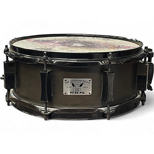 Used Pork Pie 12X4 Little Squealer Snare Black Drum Black 181