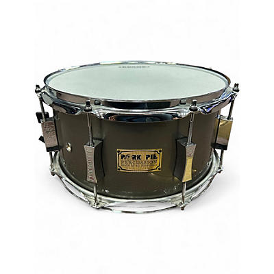 Used Pork Pie 13X6.5 Maple Rosewood  Metallic Suede Drum