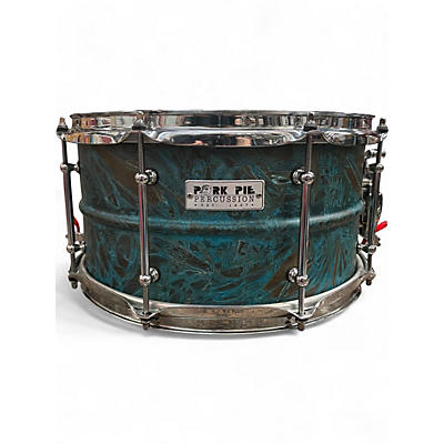 Used Pork Pie 13X7 Brass snare patina Drum