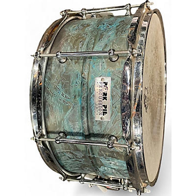 Pork Pie Used Pork Pie 13X7 Patina Brass Brass Patina Drum