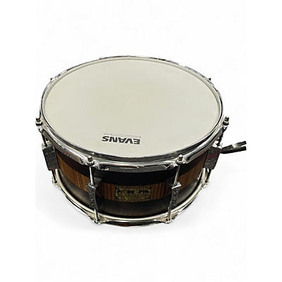 Used Pork Pie 13X7 Rosewood Zebra Snare Rosewood Zebra Drum