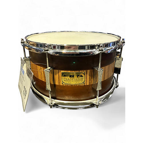 Used Pork Pie 13X7 exotic rosewood zebrawood Natural Drum Natural 198