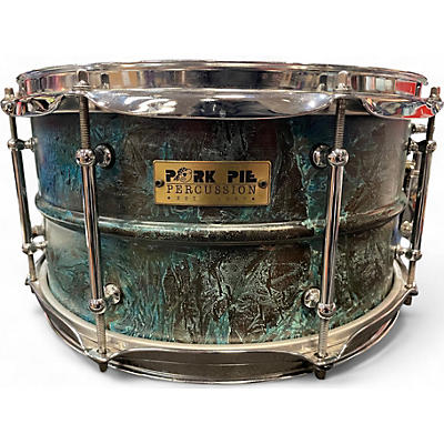 Used Pork Pie 13in BRASS PATINA Green Drum