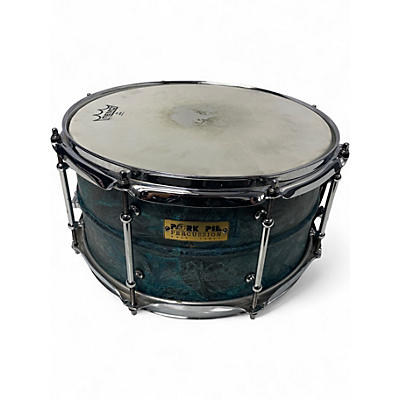 Used Pork Pie 13in Brass Patina Worn Natural Drum