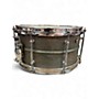 Used Pork Pie 13in Brass Snare Blue Drum Blue 31