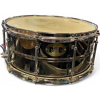 Used Pork Pie 14X6 BIG BLACK Black Chrome Drum Chrome Drum