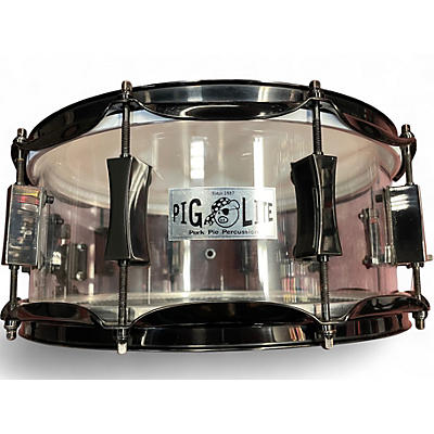 Used Pork Pie 14X6 Pig Lite Acrylic clear Drum