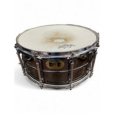 Used Pork Pie 14X6.5 BIG BLACK BOB BLACK NICKEL OVER BRASS Drum