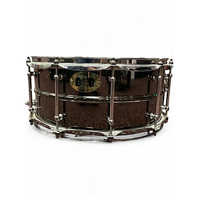 Used Pork Pie 14X6.5 BIG BLACK SNARE BRASS Drum