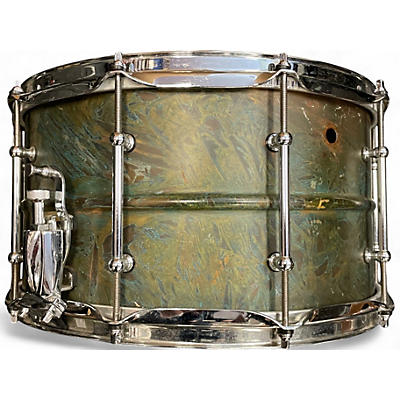 Used Pork Pie 14X6.5 Brass Patina Snare Brass Patina Drum