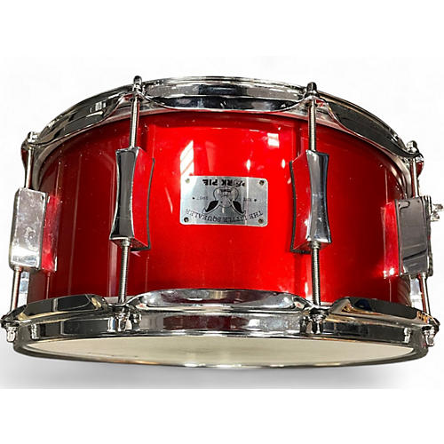 Used Pork Pie 14X6.5 Little Squealer Snare Candy Apple Red Drum Candy Apple Red 213