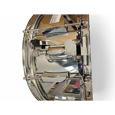 Used Pork Pie 14X6.5 Little Squealer Snare Silver Drum