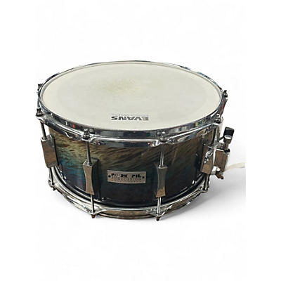 Used Pork Pie 14X6.5 Maple Snare Fade Deep Blue Drum