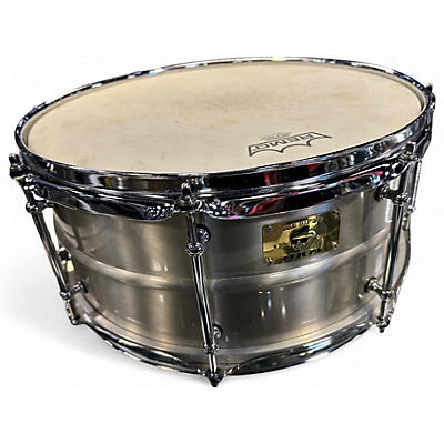 Used Pork Pie 14X6.5 SEAMLESS ALUMINUM Chrome Silver Drum