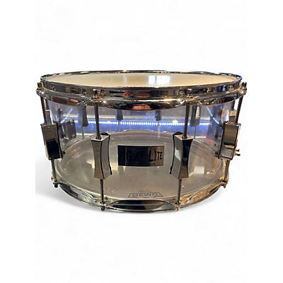 Used Pork Pie 14in Acrylic Snare  Clear Drum