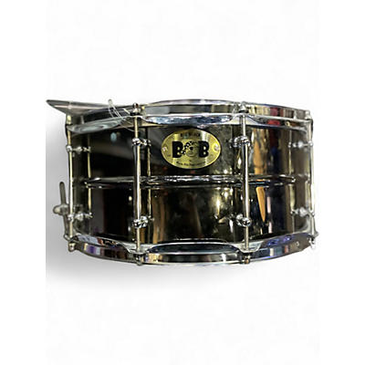 Used Pork Pie 14in BOB Black Nickel Over Brass Drum