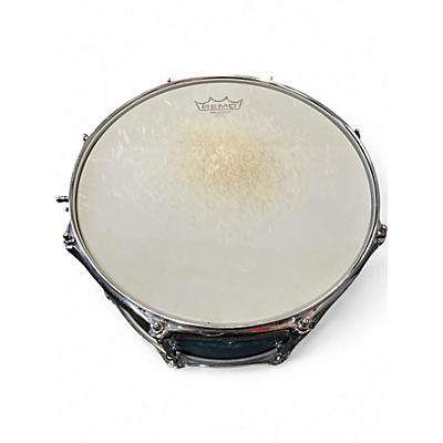 Used Pork Pie 14in PATINA BRASS SNARE DRUM BLUE PATINA Drum