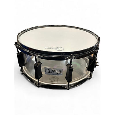 Used Pork Pie 14in PIG LITE SNARE Clear Drum