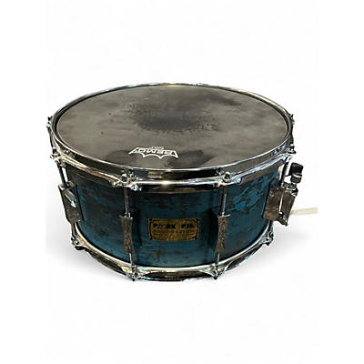 Used Pork Pie 14in WEATHERED BARN BLUE 14X7 SNARE BLUE Drum