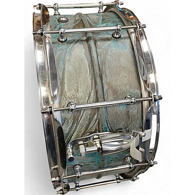 Used Pork Pie 14in Weathered Barn Blue Blue Patina Drum