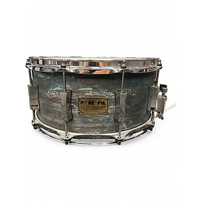 Used Pork Pie 14in Weathered Barn Blue Weathered Barn Blue Drum