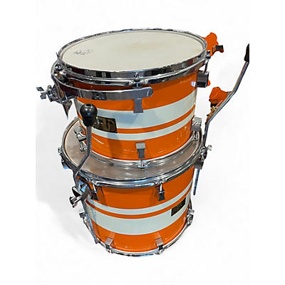 Used Pork Pie 3 Piece CUSTOM Orange Drum Kit