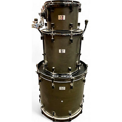 Pork Pie Used Pork Pie 3 Piece Little Squealer 3 Piece Black Stain Drum Kit