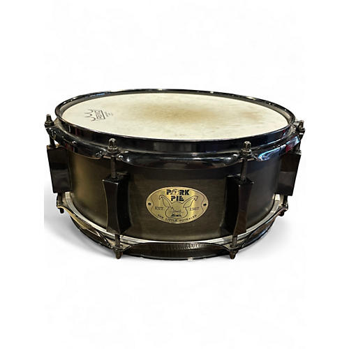Used Pork Pie 5X12 Little Squealer Snare Black Drum Black 83