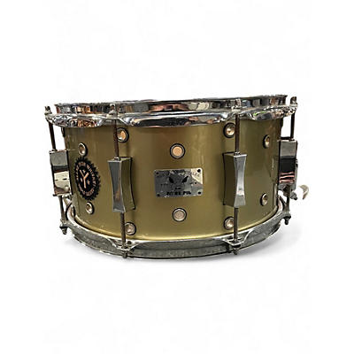 Used Pork Pie 6.5X13 Little Squealer Snare Gold Drum