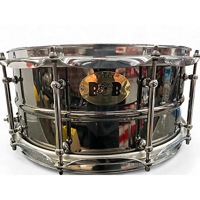 Used Pork Pie 6.5X14 BOB Black Nickel Over Brass Drum