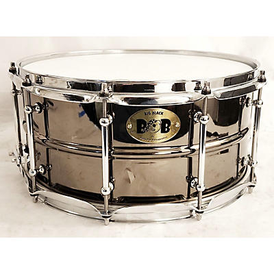 Pork Pie Used Pork Pie 6.5X14 Big Brass Drum Black Chrome