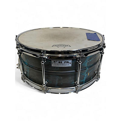 Used Pork Pie 6.5X14 brass patina blue patina Drum
