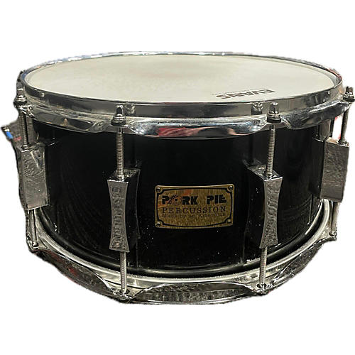 Pork Pie Used Pork Pie 6X14 Maple Snare Drum Gloss Black gloss black 13