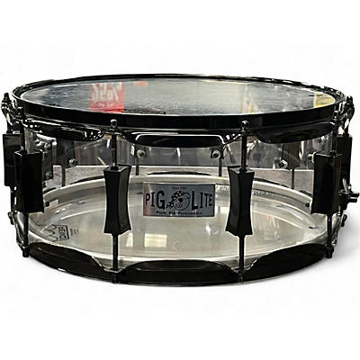 Used Pork Pie 6X14 Pork Lite Snare Acrylic Drum