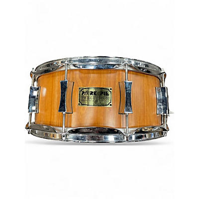 Used Pork Pie 6X14 USA Cherry/Maple Hybrid Natural Cherry Drum