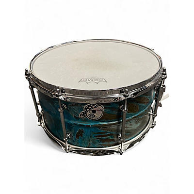 Used Pork Pie 7X13 Brass Patina Snare Brass Patina Drum
